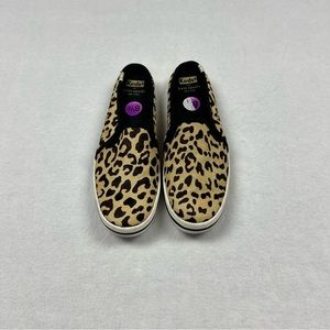 Kate Spade X Keds leopard print calf hair slip on shoe size 8.5